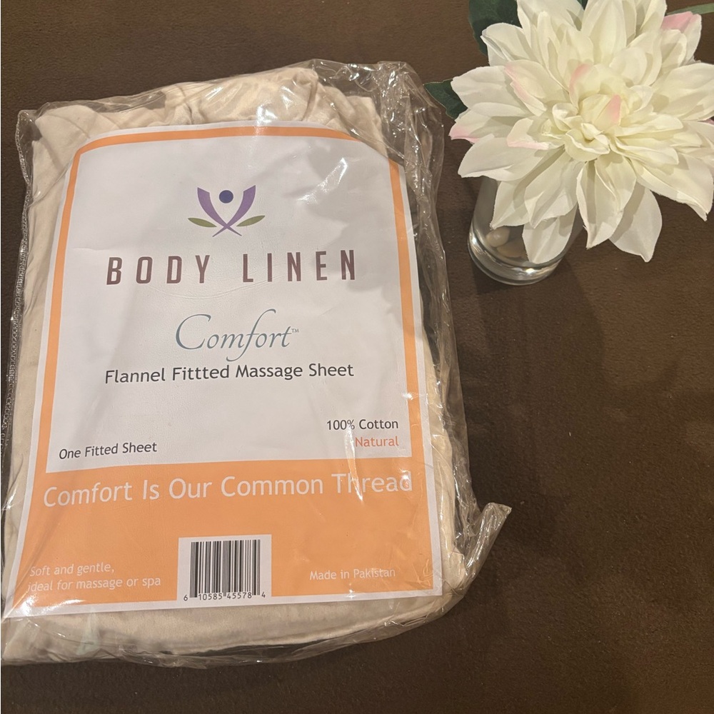Body linen flannel massage table fitted sheet